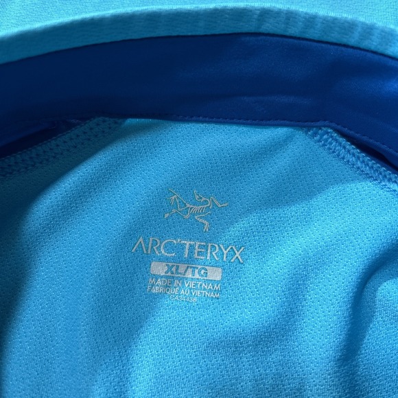 Arc'teryx Performance 1/4 Zip Women's Lightweight Pullover Base Layer Blue Sz XL - Picture 8 of 10